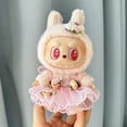 thumbnail image 3 of Miniropa de felpa para muñecas, traje de 17cm, accesorios para Kpop, Exo, Labubu I II, Idol, sit party, falda con lentejuelas, 3 of 5