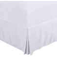 thumbnail image 2 of Alive Pixels Bed Skirt King White Solid Egyptian Cotton 1000 Thread Counts (Twin XL), 2 of 3