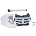thumbnail image 1 of Soporte para vértebra cervical, dispositivo inflable para aliviar el dolor de cuello, dispositivos de tracción cervical, color azul, 1 of 8