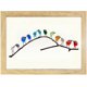 thumbnail image 5 of Sea Glass Rainbow Birds, Sea Glass Birds On Branch, Framed Unique Handmade Wall Art, Rainbow Bird Wall Decor Suitable For Bedroom And Living Room(12 B, 5 of 5