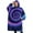 Blue Purple Tie, variant on Oversized Wearable Blanket Hoodie,Colorful Tie Dye Starflower Pattern Sherpa Blanket Hoodie with Super Pockets,Super Warm Fuzzy Pullover for Women & Men