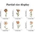 thumbnail image 4 of Farcauo Flower Home Wall Decor Living Room 12 Sheets / 72 pcs Wall Decals Peel and Stick Aesthetic Wall Stickers & Murals Wildflower Wall Stickers Decor for Bedroom Boho Vinyl Kitchen Wall Murals, 4 of 6