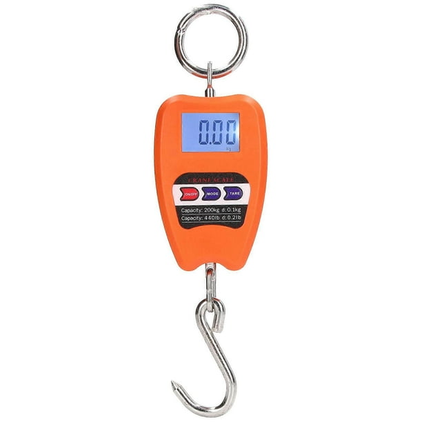Portable Digital Hanging Scale, 200kg Load Capacity, Accurate, Multifunctional, Mini Hanging Scale with LCD Display