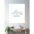 thumbnail image 2 of Simple Mountain Poster Wall Art, Modern Wall Decor, 8x12 UNFRAMED, 2 of 3