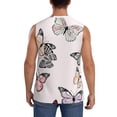 thumbnail image 4 of KLL Beautiful Butterfly Print Workout Tank Tops Gym Sleeveless Fitness Muscle Tee-Large, 4 of 7