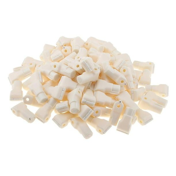 100 ganchos de plástico para evitar el robo de productos expuestos. 6mm