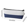 thumbnail image 3 of Hvmvliv Pencil Case Pencil Bag Big Capacity, Color-Blocked Design Portable Pen Case Office Stationery Makeup Bag, Oxford Cloth, 22x9.5x2cm, 3 of 6