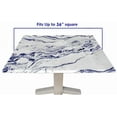 thumbnail image 5 of Elastic Edge Fitted Card Table Size Tablecloths, Marble Pattern Printed on Stretchable Polyester Table Cloth, for Indoor Outdoor Kitchen Home Party Dinner Patio, Fit for 36" x 36"Square Table, 5 of 5