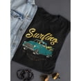 thumbnail image 3 of Surfer Van Retro Style Shaped T-Shirt Women -Image by Shutterstock, Female 3X-Large, 3 of 4