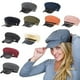 thumbnail image 4 of Qarigey MujerCapitánSombrero Gorra con visera Moda Estilo británicoRetro Multicolor Cómodo Sombreros Negro De lana, 4 of 6