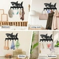 1 Set Iron Wall Mounted Hook Hangers Decorative Organizer Rack with ...