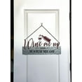 thumbnail image 5 of Wine Bar Wall Door Sign For Home Kitchen Business / Wine Me Up And Watch Me Go / Indoor Outdoor Entertainment Room Pub Hanging Decor 19" x 10", 5 of 7