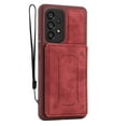 thumbnail image 7 of ELEHOLD Magnetic Wallet Case for Samsung Galaxy A53 5G,PU Leather Card Slots Stand Function Shockproof  Multi-Functional Purse Case with Wrist Strap for Samsung A53 5G,Red, 7 of 7