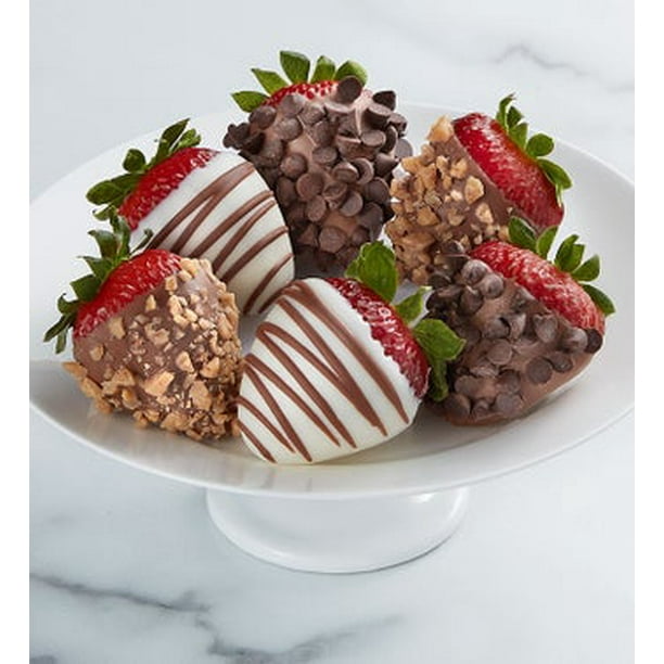 Sharis Berries Gourmet Half Dozen Dipped Fancy Strawberries (6ct) by