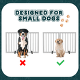 thumbnail image 5 of Semiocthome Foldable Dog Gate Bamboo Pet Gate with 2 Metal Stand for Indoor,White,2 Panels, 5 of 6