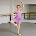 thumbnail image 6 of Ticikt Girls Dance Ballet Leotard with Skirt,Lace Sleeves Ballerina Gymnastics Outfit,Color:Green,Size:8-9 Years, 6 of 9