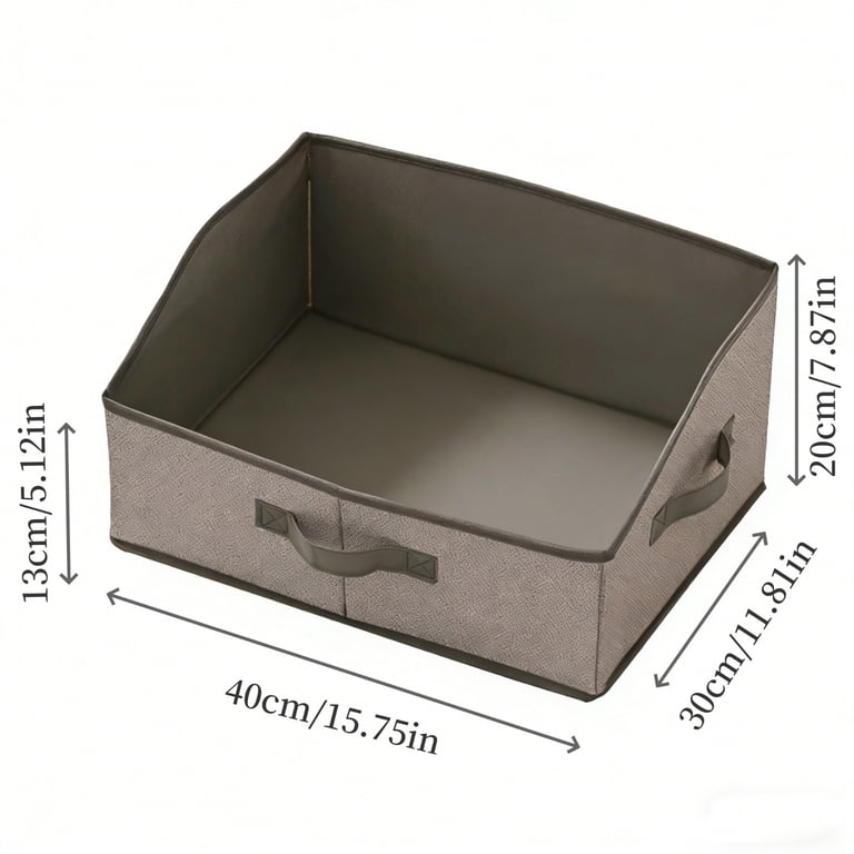 Foldable Trapezoid Storage Bin for Nursery and Bedroom Organizing