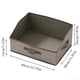 thumbnail image 3 of 6.34 Galón Contenedor de Almacenamiento Trapezoidal Plegable, Organizador de Tela No Tejida con Cartón Resistente, Gris/Negro, 40x30x20cm para Dormitorio Armado Ropa Toallas Libros, 3 of 6