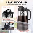thumbnail image 2 of Large Ice Cold Coffee Maker 64 oz, Dishwasher Safty Traitan Carafe Pitcher Leak Proof, Iced Hot Coffee/Tea Brewer Method 2 Quart with Reusable Filter, 2 of 5