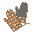 thumbnail image 5 of Zufioo Squirrel And Maple Leaves Print Silicone Anti-Scalding Gloves, Kitchen Hanging Rope Gloves, Kitchen Utensils Suitable for Barbecue, Baking, Cooking, 5 of 6