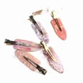 thumbnail image 5 of 5pcs/set Japanese and Korean New Style Girl Seamless Clip Sakura High-end Makeup Hair Clip Side Clip Simple One-word Clip Pink Duckbill, 5 of 6