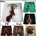 thumbnail image 2 of Pantalones cortos de playa con estampado 3D para Hombre, ropa de calle informal con patrón de animales, Verano, 2 of 3