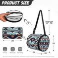 thumbnail image 5 of SEANATIVE Aztec Ethnic Toilet Paper Holder Geometric Print Round Tissue Organizer Bag with Adjustable Strap Washable Hanging Paper Towel Dispenser Cover Refrigerator Tissue Holder, 5 of 7