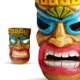 thumbnail image 2 of Estatua Tiki para Exteriores Jardín Con Solar Adorno Hawaiano () Azul, 2 of 4