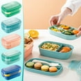 thumbnail image 1 of Vaidha Stackable Bento Box For Adult Kids, Large Capacity 1900ml , Leak-Proof Lunchbox Containers With Utensil Set For Dining Out, Work, Picnic, School, 1 of 3