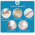 thumbnail image 2 of 100Pcs Waterproof Adhesive PU Film Wound Dressing Sticker For Intravenous Cannula Infusion Catheter Fixation 6x7cm, 2 of 5