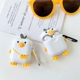 thumbnail image 5 of Compatible con Airpods Case, silicona 3D Animal Cute Penguin Chicken Duck Reindeer Piggy Fun Cartoon Character Airpod Cover (AirPods 1,2, Chicken with Bag) JAMW Sencillez, 5 of 5