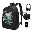 thumbnail image 2 of Invader Zim Laptop Backpack With Usb Charging Port 17 Inch Daypack Travel College School Computer Bag Bookbag, 2 of 9