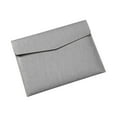 thumbnail image 1 of PU Leather File Folder Soft Document Holder for Commercial Business Teaching Gray, 1 of 8