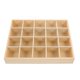 thumbnail image 1 of Wooden Cosmetics Box Compartment Organizer Case Desktop Figurine Organizer, 1 of 4