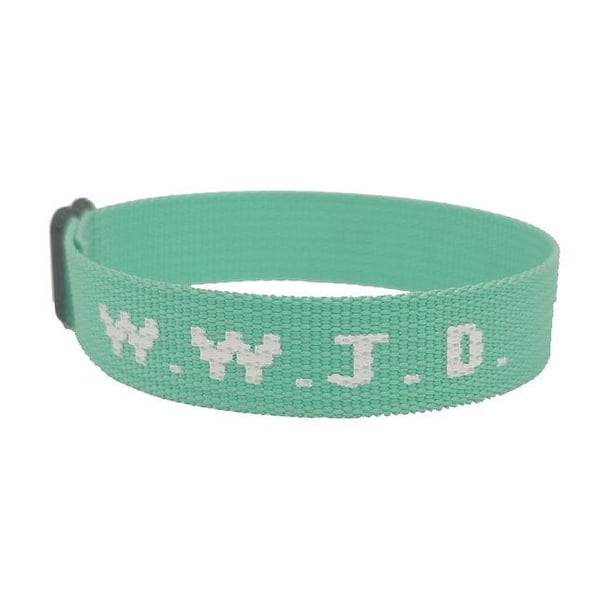 Pulsera deportiva unisex con estampado de letras en jacquard