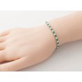 thumbnail image 2 of 8ct Round Lab Created Diamond & Emerald Tennis Bracelet 14K White Gold Plated, 2 of 2