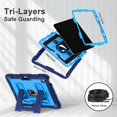 thumbnail image 5 of Decase Shock-Resistant Rugged Case for iPad Air 11 inch Case M3/ M2 (2025/2024) with Kickstand & Shoulder Strap,Tri-Layer PC+TPU Back Cover,Heavy Duty Protective Case for iPad Air 6th Generation,F, 5 of 9