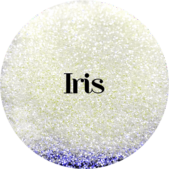 Glitter Heart Co. Glitter - High Quality Polyester Glitter - 2oz Bottle - Iris - White Opal