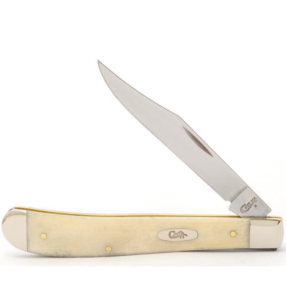WR Case XX Pocket Knife 22726 NATURAL BONE SLIMLINE TRAPPER(61048 SS)