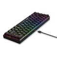thumbnail image 4 of Inicio Computadora portátil Teclado Cyan Axis de 61 teclas Cable desmontable para juegos Mini teclado compatible con Bluetooth Suministros de computadora recargables Negro Inevent EL005406-01B, 4 of 7