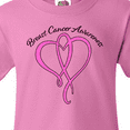 thumbnail image 4 of Inktastic Breast Cancer Awareness with Pink Ribbon Heart Youth T-Shirt, 4 of 5