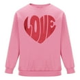 thumbnail image 4 of Stamzod Men's Sweatshirts for Valentine's Day Long Sleeve Lover Heart Pullover Tops Loose Casual Crewneck Sweatshirt Men Clothing Pink C M, 4 of 6