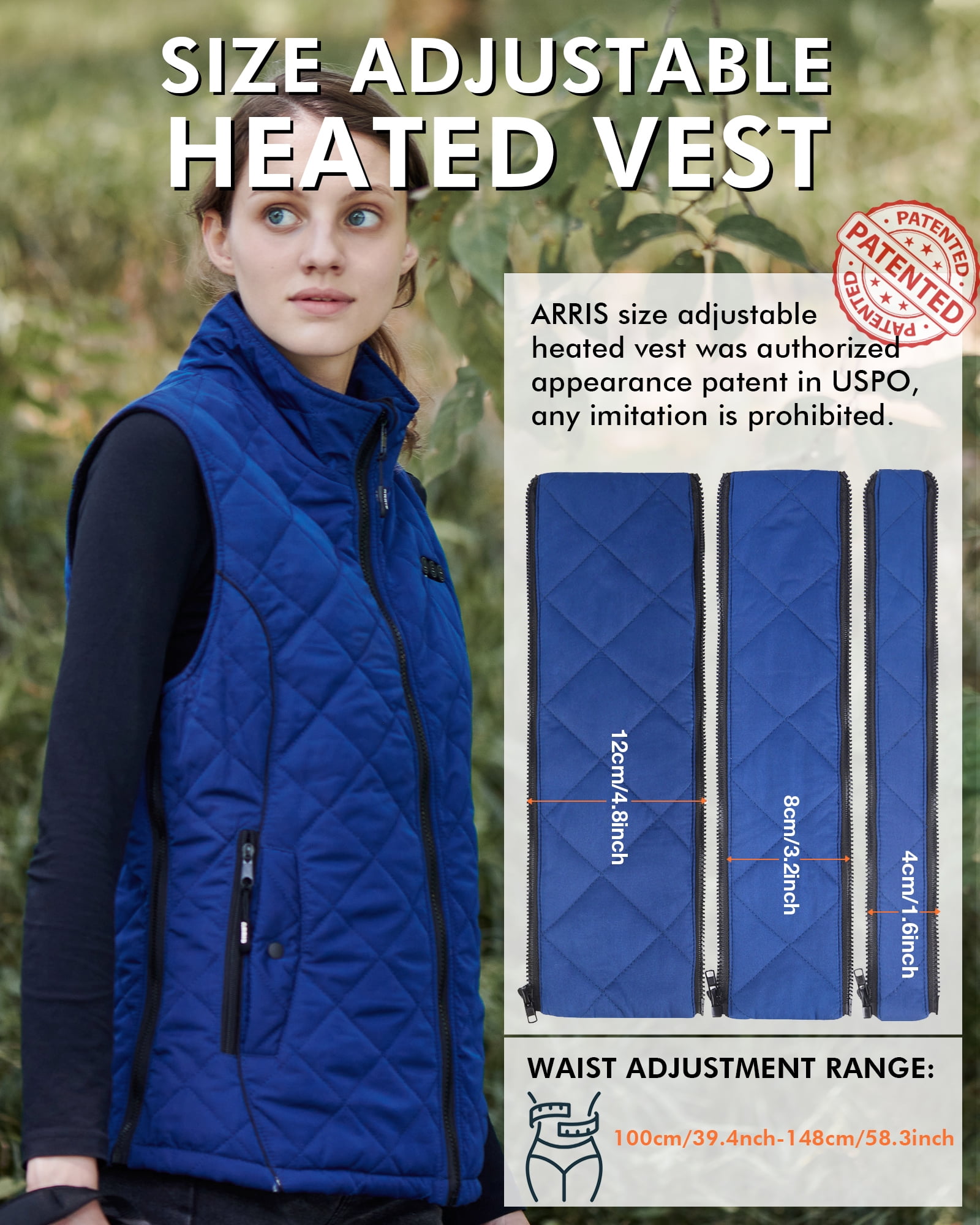 arris women's heated vest