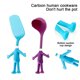 thumbnail image 3 of Juego de utensilios de cocina con forma humana – 2 utensilios de cocina/herramientas para hornear antiadherentes y resistentes al calor – Sin BPA, 3 of 5