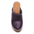 thumbnail image 3 of YDN Women Chunky Platform Round Toe Clogs Mules Rivets Studs Slip On Cork High Heels Slides Sandals Dressy Prom Daily Shoes Size 7 Purple, 3 of 4