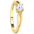 thumbnail image 6 of 2.00 Ct Solitaire Round Natural Moissanite Engagement Rings for her Solid 18K Yellow Gold, 6 of 9