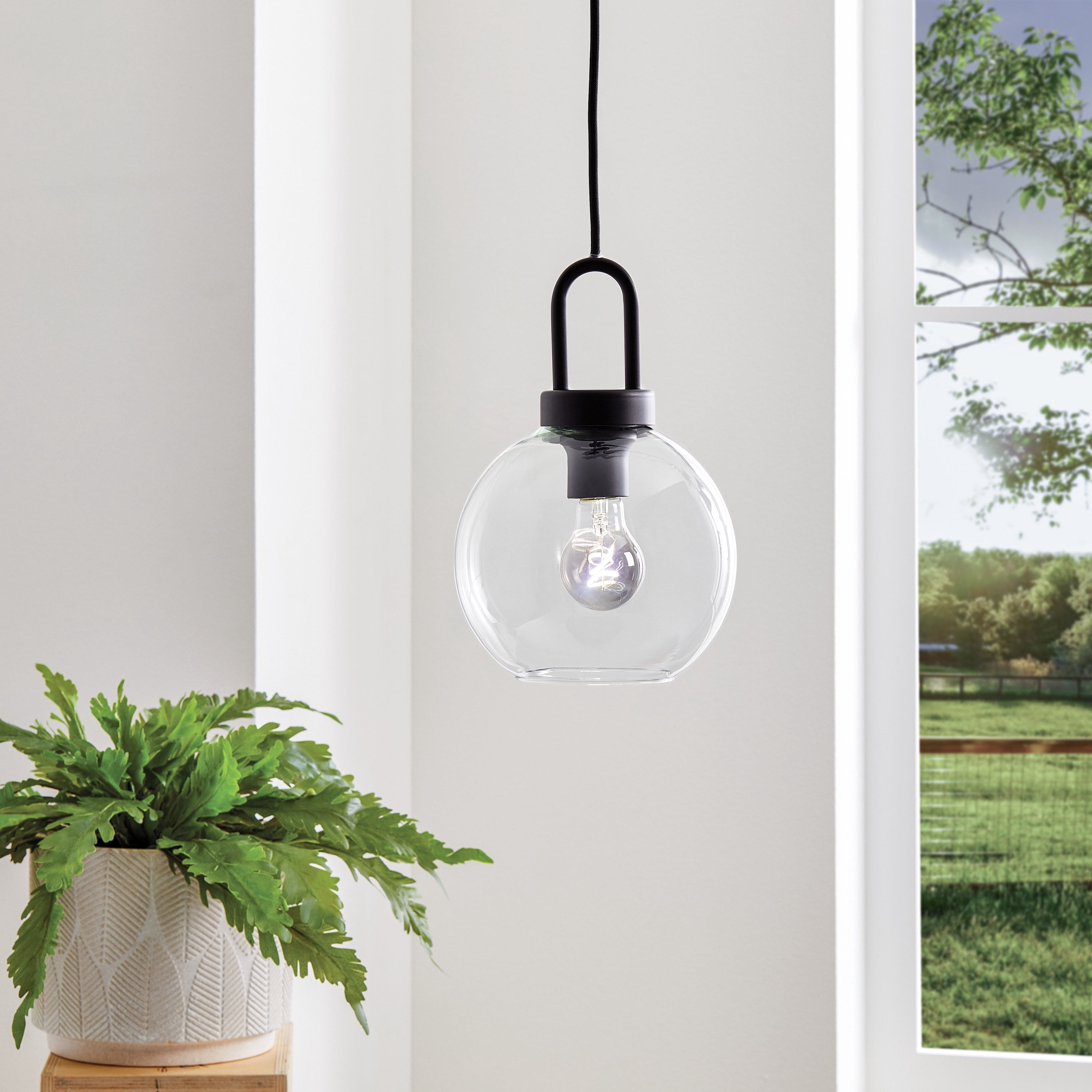 Better Homes & Gardens A19 Vintage LED Light Bulb, 35W Equivalent, Dimmable, Daylight 5000K, Smoked Glass Finish, 4 Pack