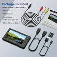 thumbnail image 6 of DIGITNOW Video to Digital Converter, VCR VHS to Digital Converter with 5" OLED Screen, Video Recorder Capture Device from DVD, RCA, Hi8, Camcorders, Gaming Systems, Support AV and HDMI - Black, 6 of 9