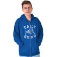 thumbnail image 5 of Daily Grind Gym Workout Exercise Zip Up Hoodie Men's Women's Brisco Brands M, 5 of 6