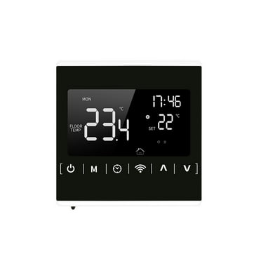 MEIH 85-250V Wi-Fi Smart Thermostat Weekly Programmable Thermostat APP Control Backlight LCD Electric Floor Heating Temperature Controller Overheat Protection Anti-freeze Function ℃/ ℉ Switchable
